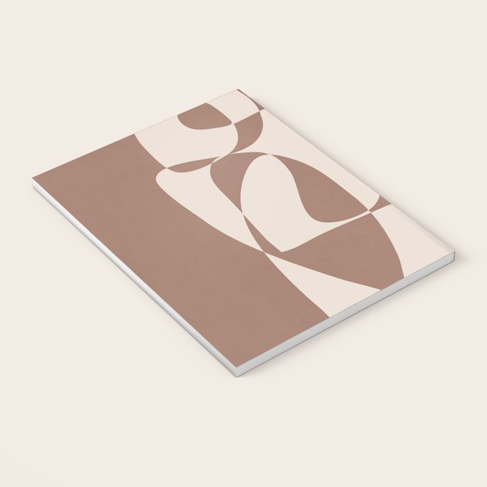 Mocha Modern Abstract 1 Notebook Gallery Image 3
