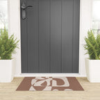 Mocha Modern Abstract 1 Welcome Mat Gallery Image 3