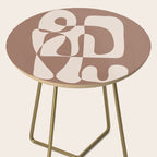 Mocha Modern Abstract 1 Side Table Gallery Image 2
