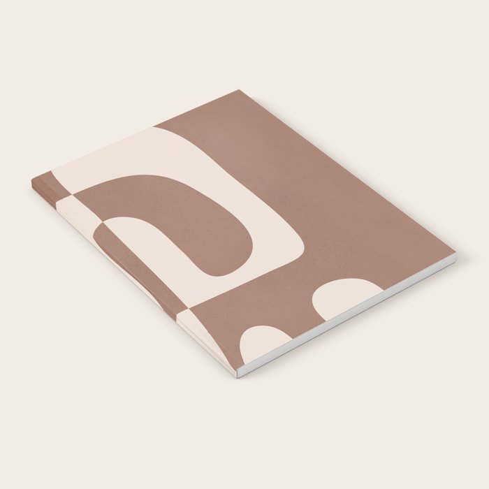 Mocha Modern Abstract 1 Notebook Gallery Image 1
