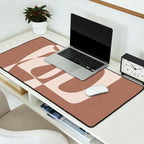 Mocha Modern Abstract 1 Desk Mat Gallery Image 2