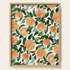 GEORGIA PEACHES Watercolor Peach Print Serving Tray Gallery Image 1