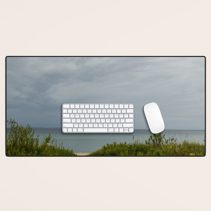 Michigan Dunes 4 - landscape photograph travel lake michigan beach nature art Desk Mat Gallery Image 1
