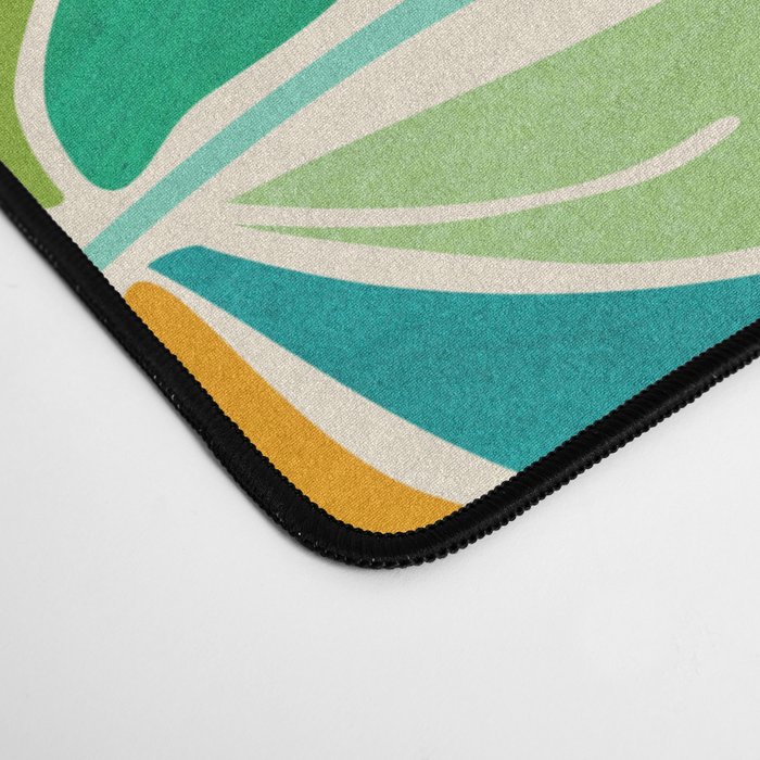 Whimsical Tropical Leaf Desk Mat Gallery Image 4