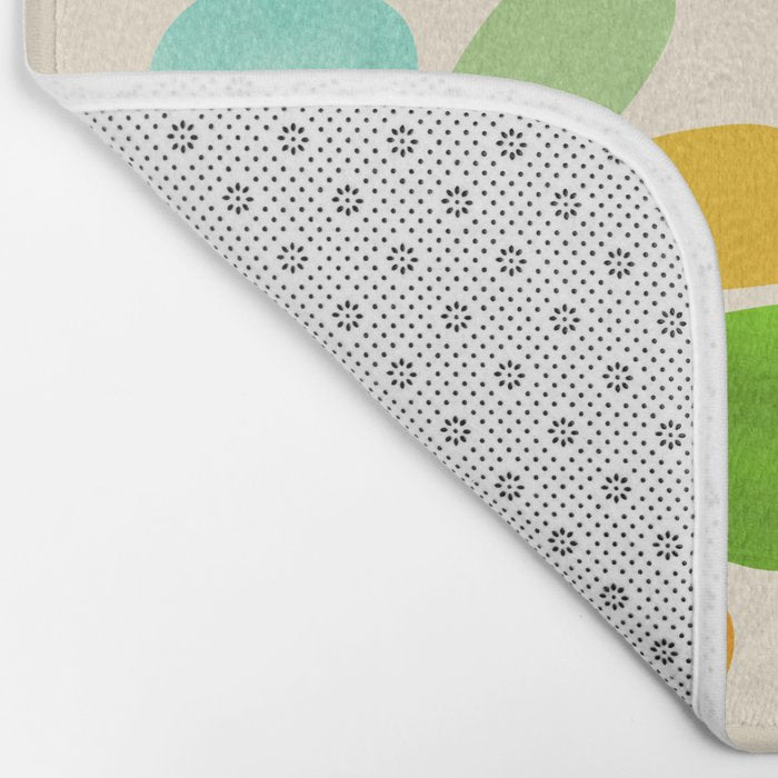 Whimsical Tropical Leaf Bath Mat Gallery Image 2