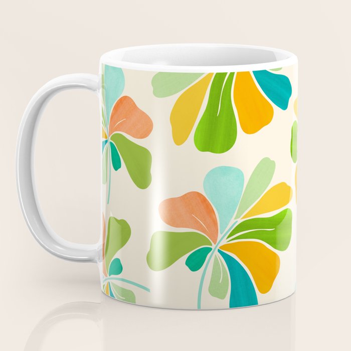 Whimsical Tropical Leaf Coffee Mug Gallery Image 3