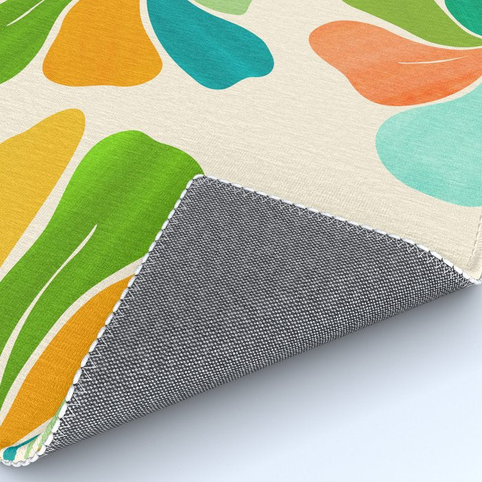Whimsical Tropical Leaf Rug Gallery Image 4