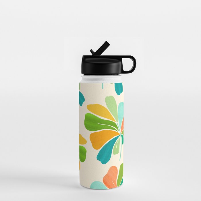 Whimsical Tropical Leaf Water Bottle Gallery Image 1