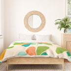 Whimsical Tropical Leaf Duvet Cover Gallery Image 3