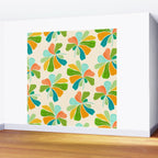 Whimsical Tropical Leaf Wall Mural Gallery Image 2
