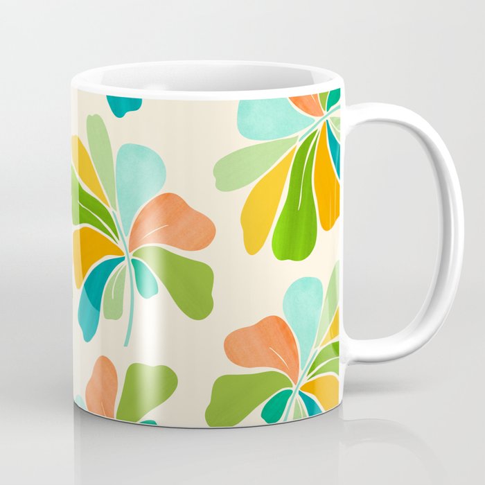 Whimsical Tropical Leaf Coffee Mug Gallery Image 1
