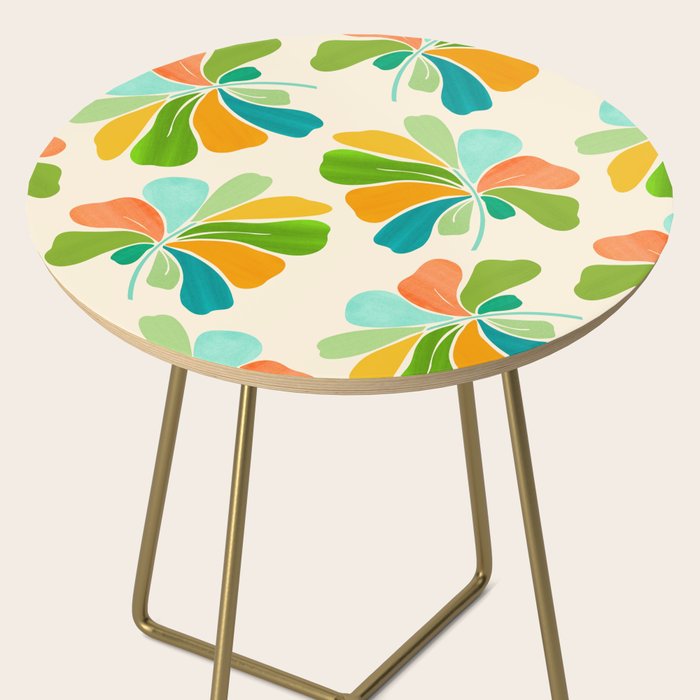 Whimsical Tropical Leaf Side Table Gallery Image 2