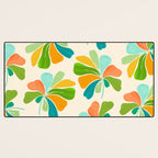 Whimsical Tropical Leaf Desk Mat Gallery Image 3