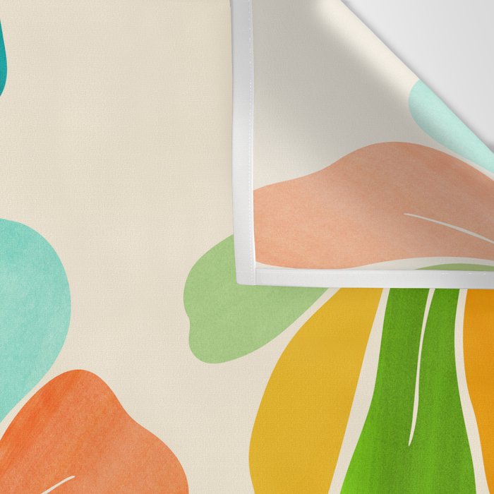 Whimsical Tropical Leaf Wall Tapestry Gallery Image 3