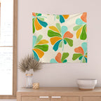 Whimsical Tropical Leaf Wall Tapestry Gallery Image 2