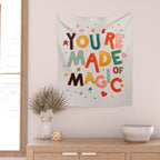 You Are Made Of Magic - colorful letters Wall Tapestry Gallery Image 2
