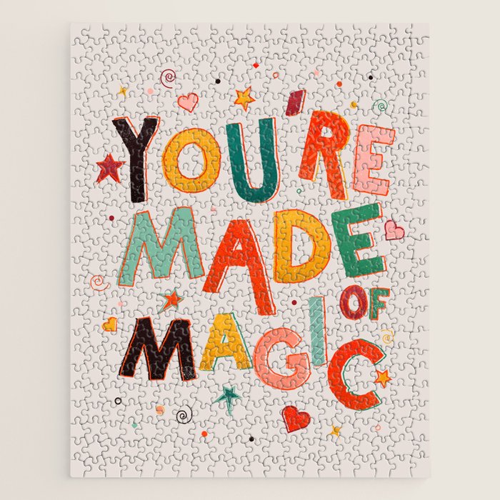 You Are Made Of Magic - colorful letters Jigsaw Puzzle Gallery Image 1
