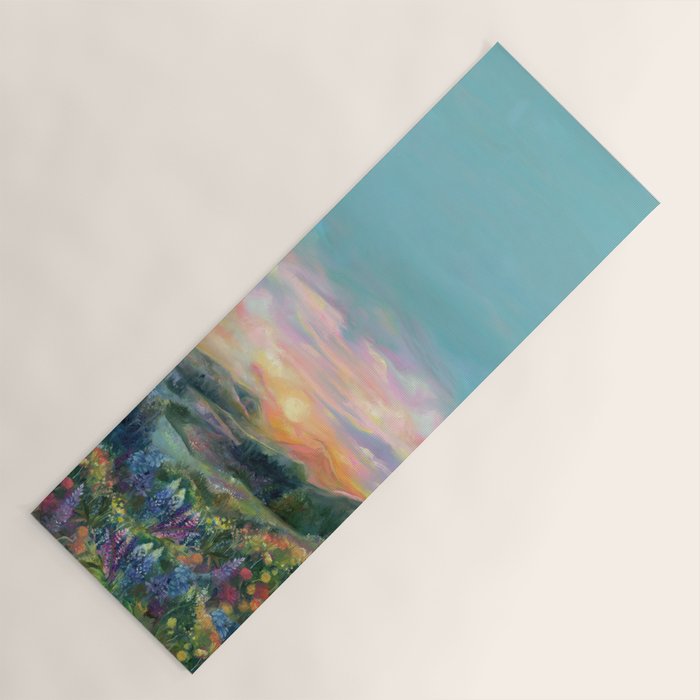 Sunset Landscape Yoga Mat Gallery Image 1