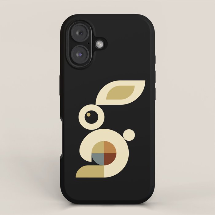white rabbit modern iPhone Case Gallery Image 1