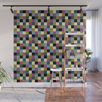 Bold Colorful Checks Pattern - Small I Wall Mural Gallery Image 1