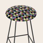 Bold Colorful Checks Pattern - Small I Stool Gallery Image 2