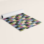 Bold Colorful Checks Pattern - Small I Yoga Mat Gallery Image 2
