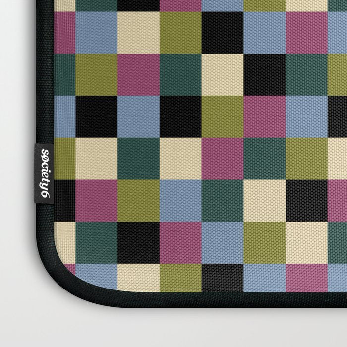 Bold Colorful Checks Pattern - Small I Laptop Sleeve Gallery Image 3