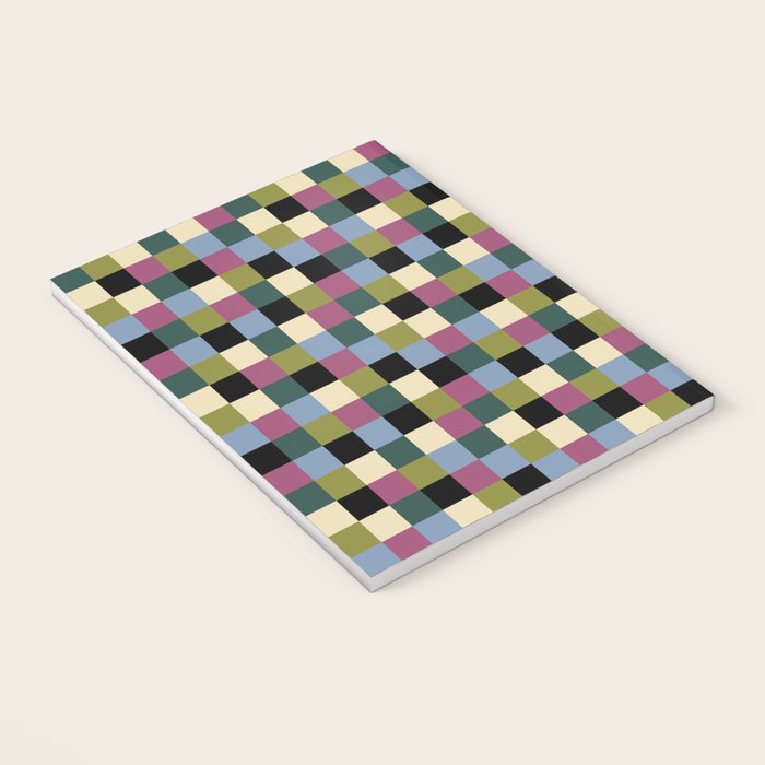 Bold Colorful Checks Pattern - Small I Notebook Gallery Image 3