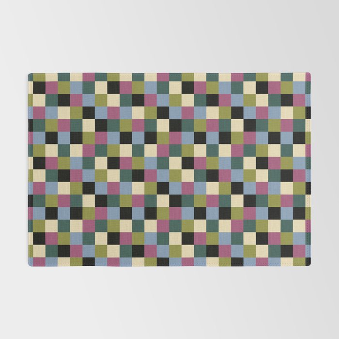 Bold Colorful Checks Pattern - Small I Rug Gallery Image 2