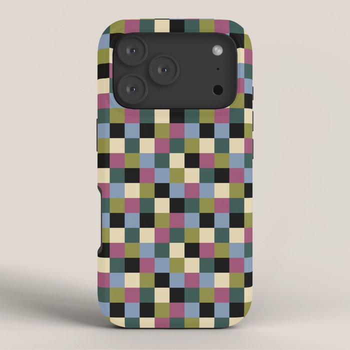 Bold Colorful Checks Pattern - Small I iPhone Case Gallery Image 3