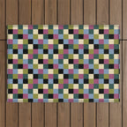 Bold Colorful Checks Pattern - Small I Outdoor Rug Gallery Image 1