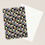 Bold Colorful Checks Pattern - Small I Stationery Card Gallery Image 2