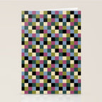 Bold Colorful Checks Pattern - Small I Stationery Card Gallery Image 2