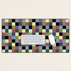 Bold Colorful Checks Pattern - Small I Desk Mat Gallery Image 1