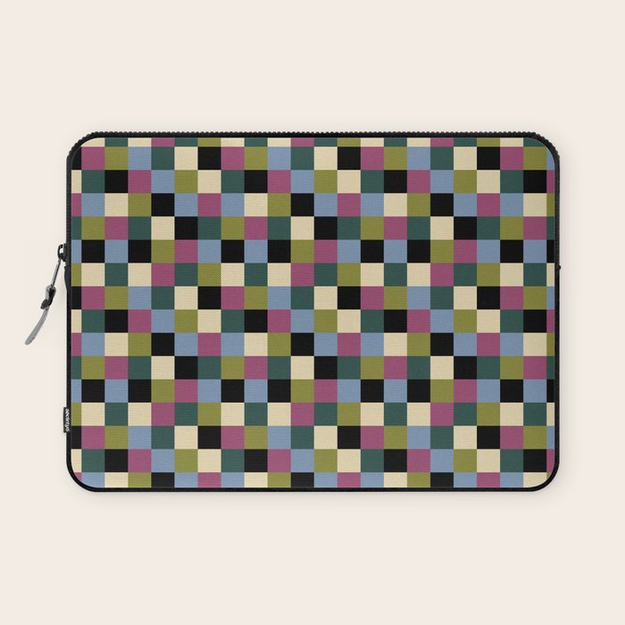 Bold Colorful Checks Pattern - Small I Laptop Sleeve Gallery Image 1