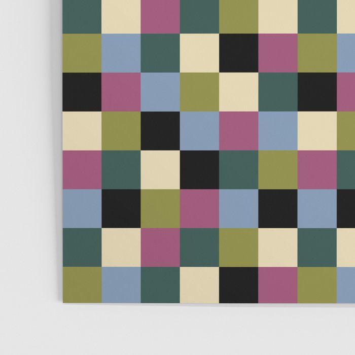 Bold Colorful Checks Pattern - Small I Poster Gallery Image 3