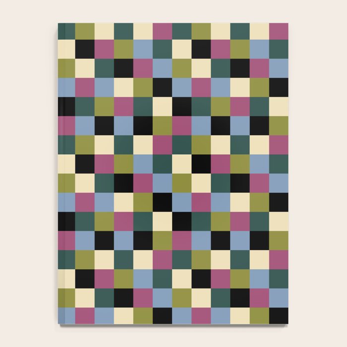 Bold Colorful Checks Pattern - Small I Notebook Gallery Image 4