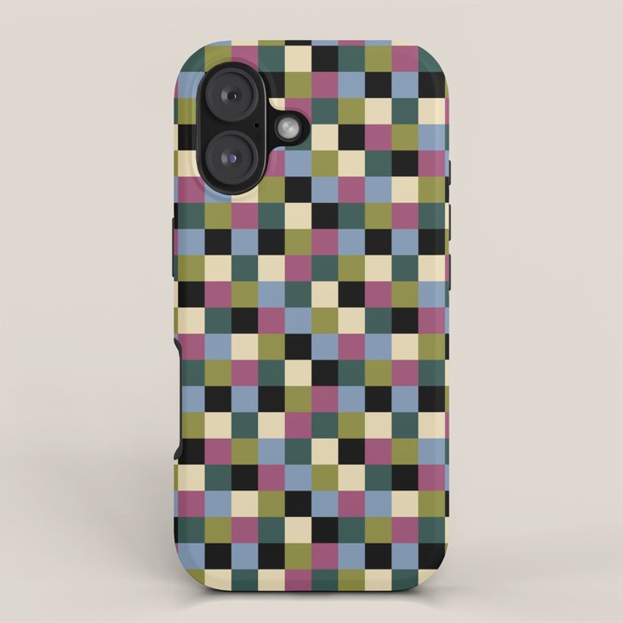 Bold Colorful Checks Pattern - Small I iPhone Case Gallery Image 1