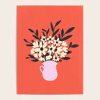 Retro 70s Spooky Flower Vase Poster Gallery Image 4