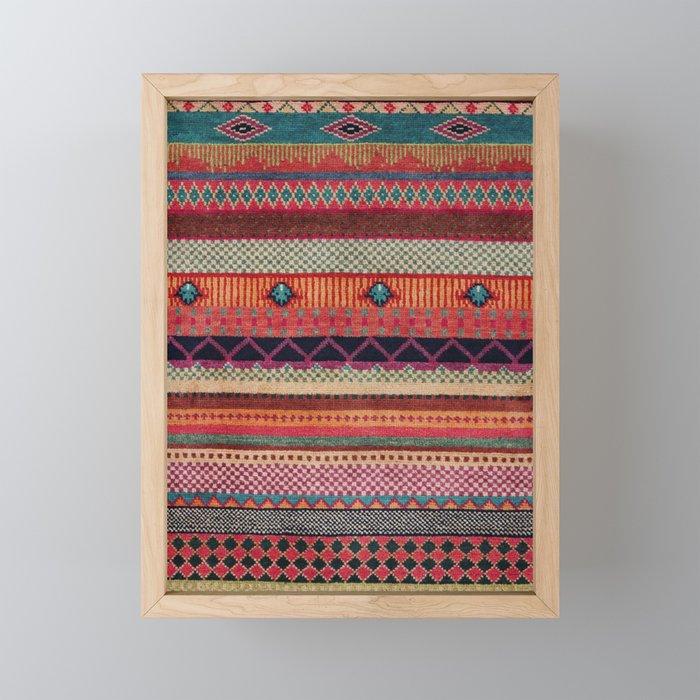 Oriental Traditional Rug Artwork Design C13 Mini Art Print Gallery Image 1