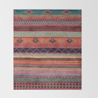 Oriental Traditional Rug Artwork Design C13 Throw Blanket Gallery Image 2