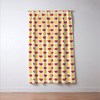 Apple and Orange - Love and Peace Window Curtain Gallery Image 3