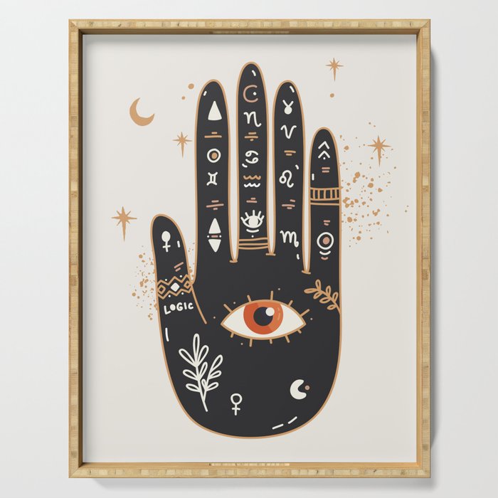 Palmistry 5 Serving Tray Gallery Image 1