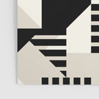 Geometric Abstract in Black and White Poster Gallery Image 3