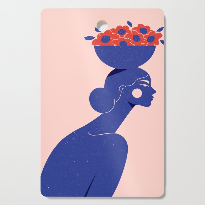 Floral Bowl Cutting Board Gallery Image 1