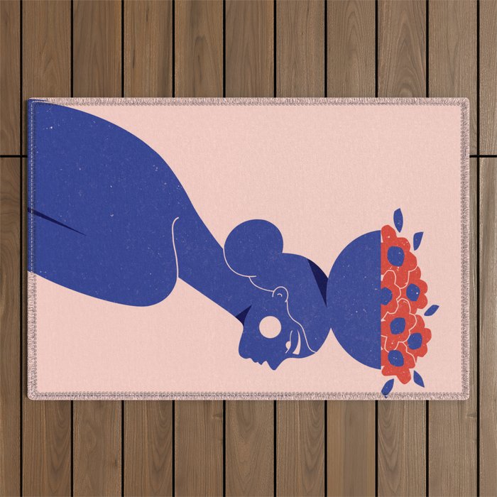 Floral Bowl Outdoor Rug Gallery Image 1