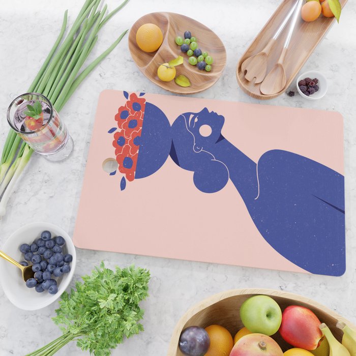 Floral Bowl Cutting Board Gallery Image 2