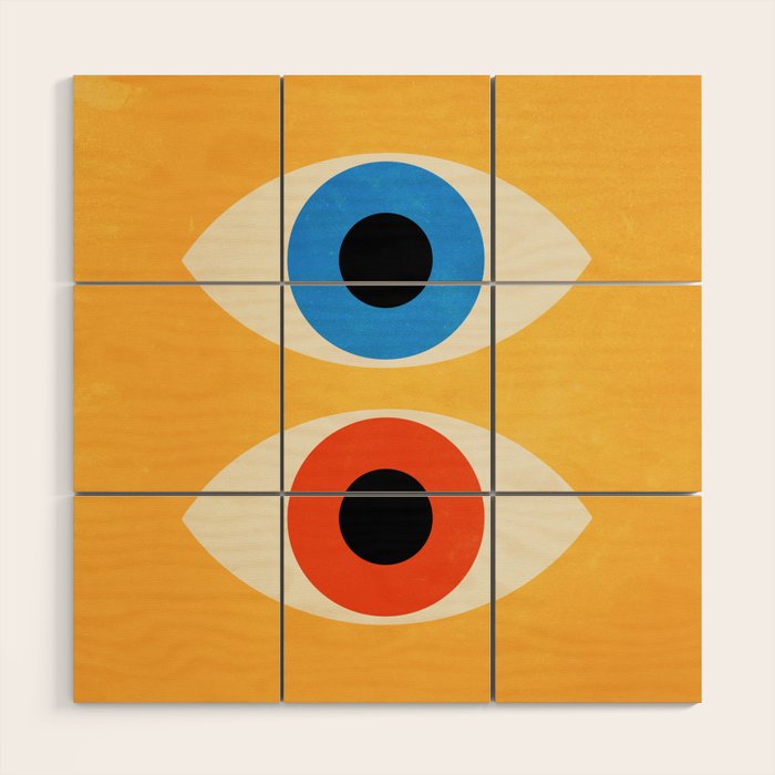 Eyes | Bauhaus III Wood Wall Art Gallery Image 1