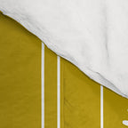 Daisy Stripes Pattern in Chartreuse Olive Yellow and White Comforter Gallery Image 4