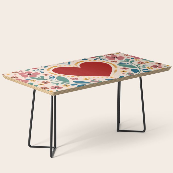 Folkloric heart Coffee Table Gallery Image 1